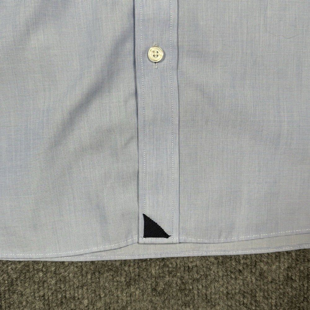 Untuckit Hillstowe WF Shirt Mens 2XL Blue Cotton Short Sleeve Business Casual - Picture 4 of 7